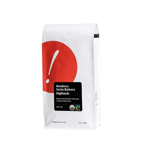 Honduras Santa Barbara Highlands Dark Org FT 12 oz - Coffee Selection for Fresh Daily Preparation