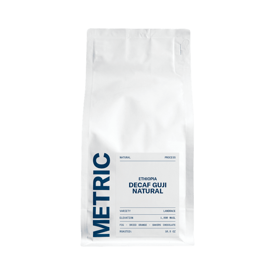 Ethiopia Decaf Guji Natural 10.5 oz - Coffee Selection for Fresh Daily Preparation