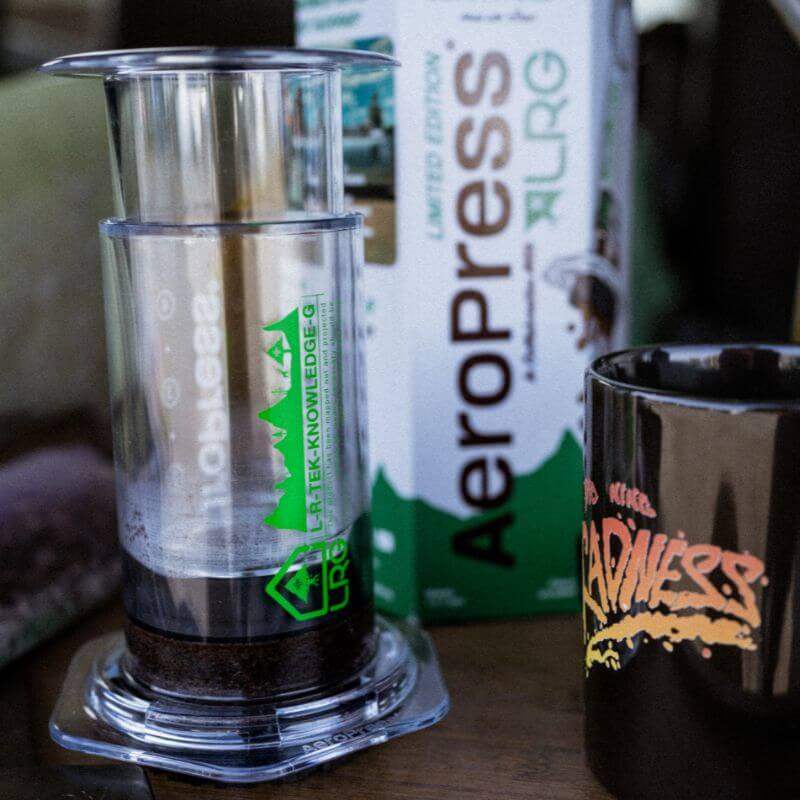 AeroPress Clear Coffee Press - LRG - Portable Coffee Maker for Home and Travel