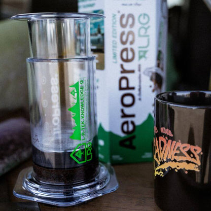 AeroPress Clear Coffee Press - LRG - Portable Coffee Maker for Home and Travel