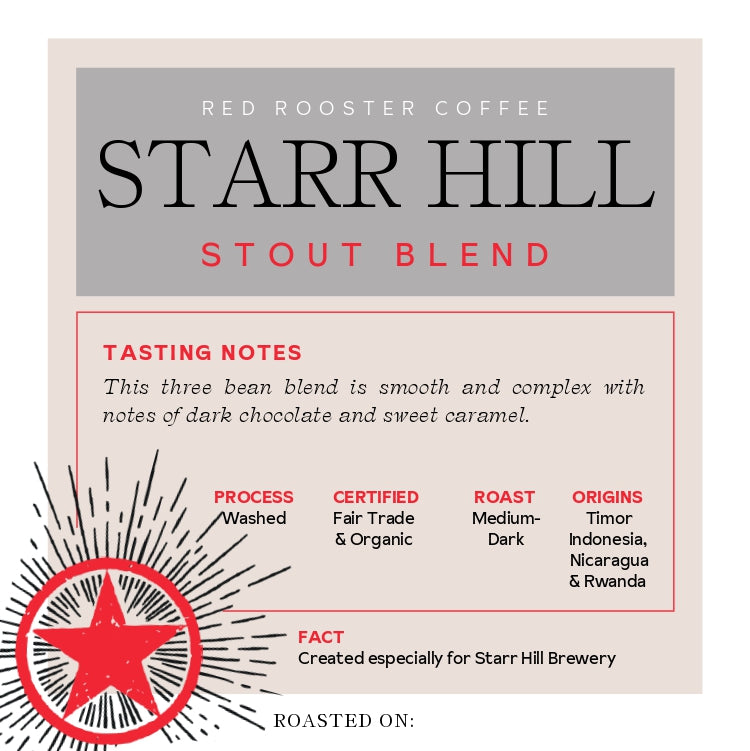 Organic Starr Hill Stout Blend - Coffee Selection for Fresh Daily Preparation