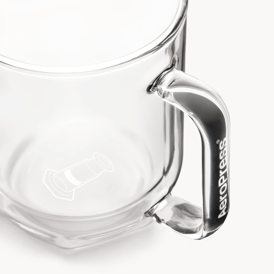 AeroPress Double Wall Glass Coffee Mug - 2 Pack - Brewing Companion for Everyday Coffee
