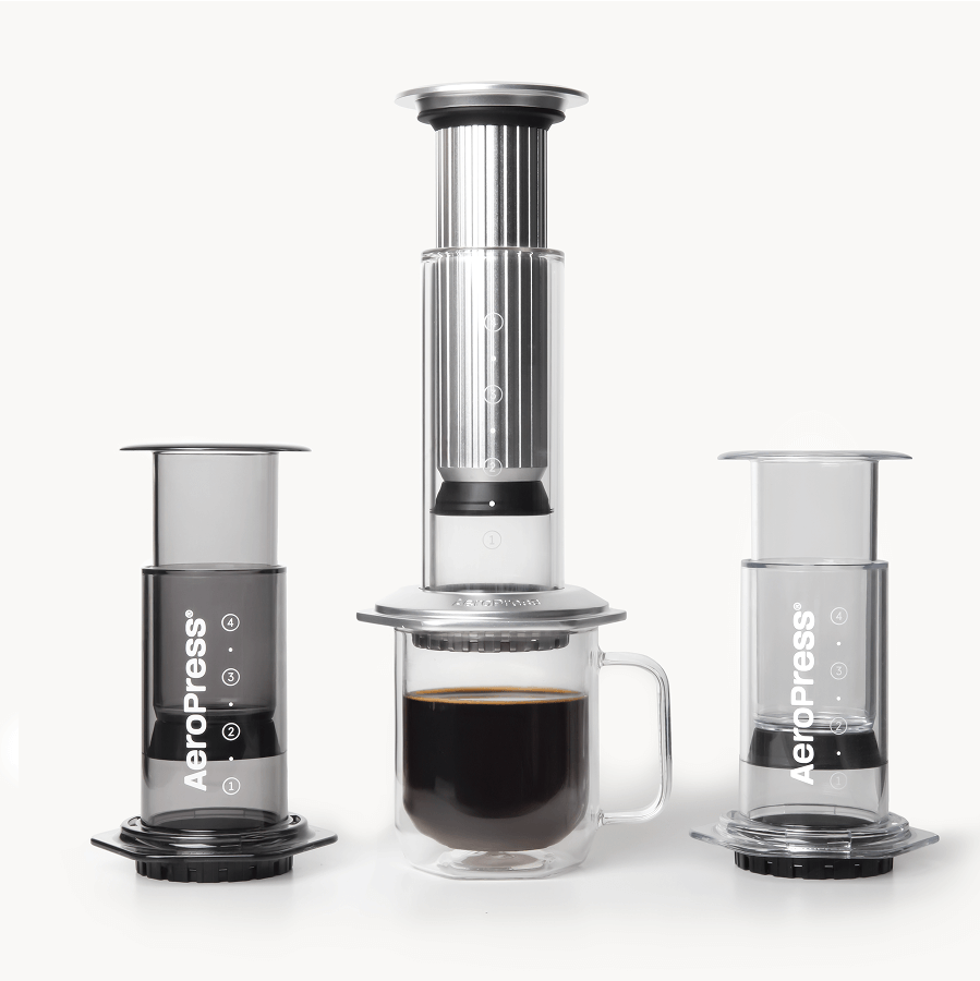 AeroPress Double Wall Glass Coffee Mug - 2 Pack - Brewing Companion for Everyday Coffee
