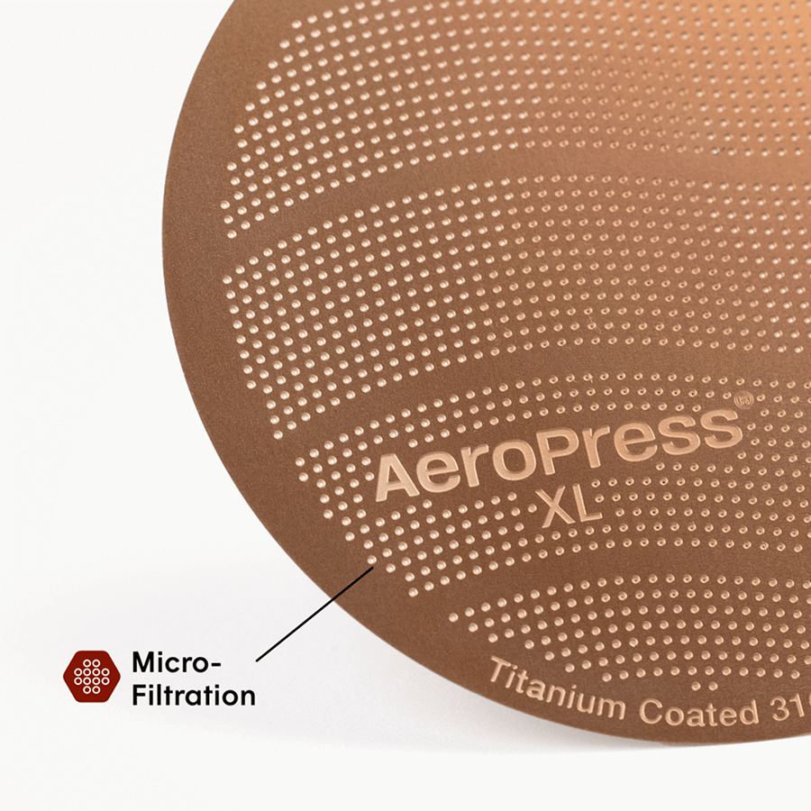 AeroPress Gold Tone Filter - XL - Coffee Filter Accessory for Home Brewing