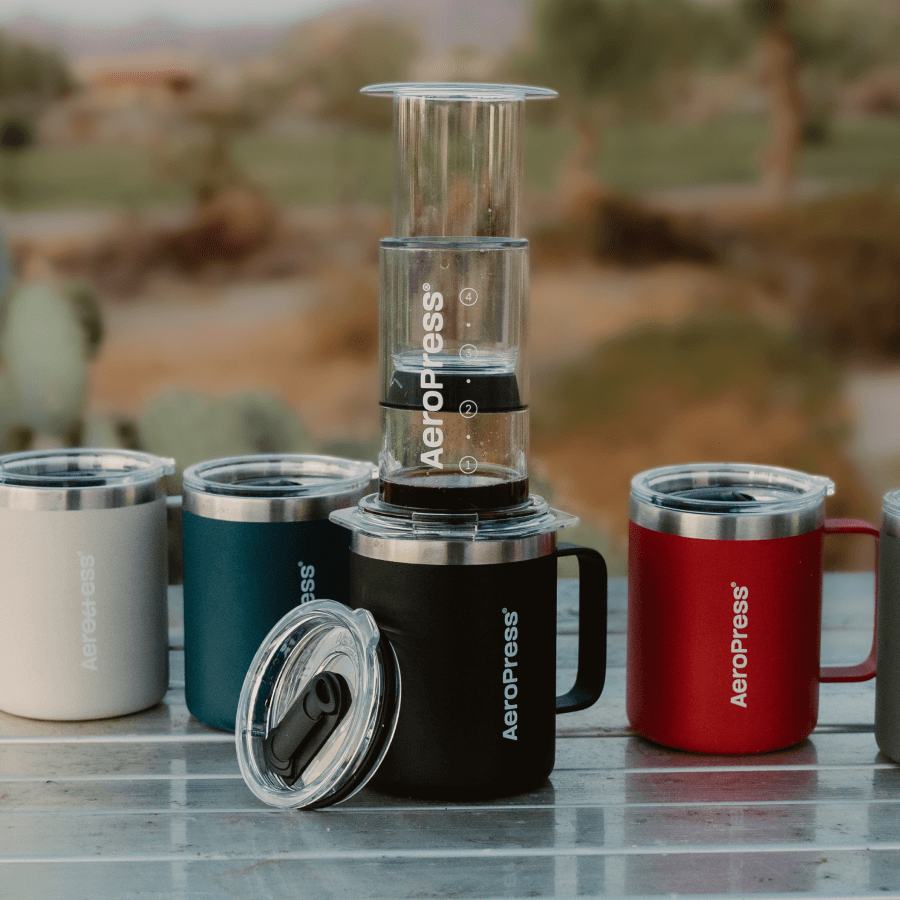 AeroPress Travel Coffee Mug - Stainless Steel - Brewing Companion for Everyday Coffee