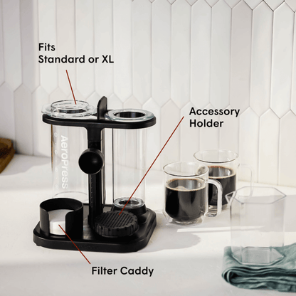 Coffee Station Bundle - Clear - Coffee Maker and Accessory Set for Daily Use