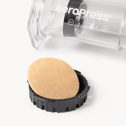 AeroPress Natural Paper Micro-Filters - Standard - Coffee Filter Accessory for Home Brewing