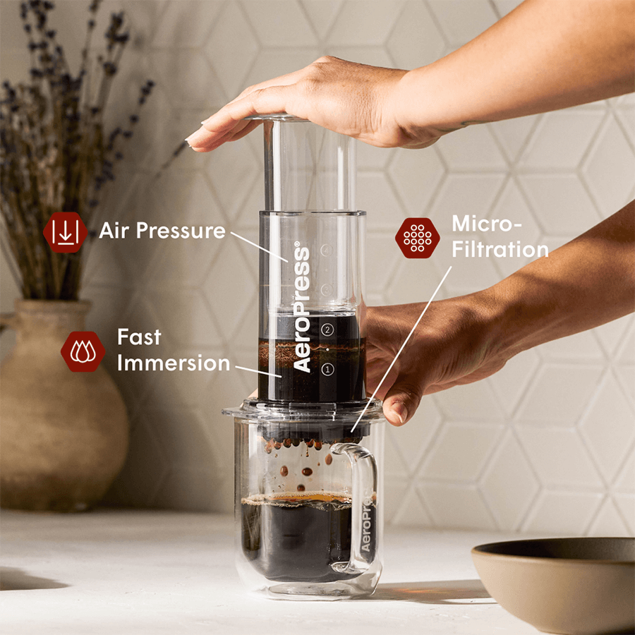 AeroPress Natural Paper Micro-Filters - Standard - Coffee Filter Accessory for Home Brewing