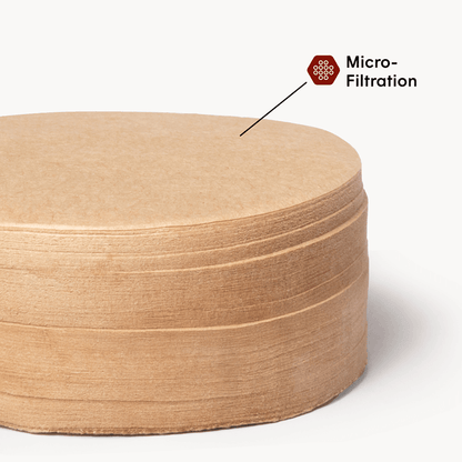 AeroPress Natural Paper Micro-Filters - XL - Coffee Filter Accessory for Home Brewing