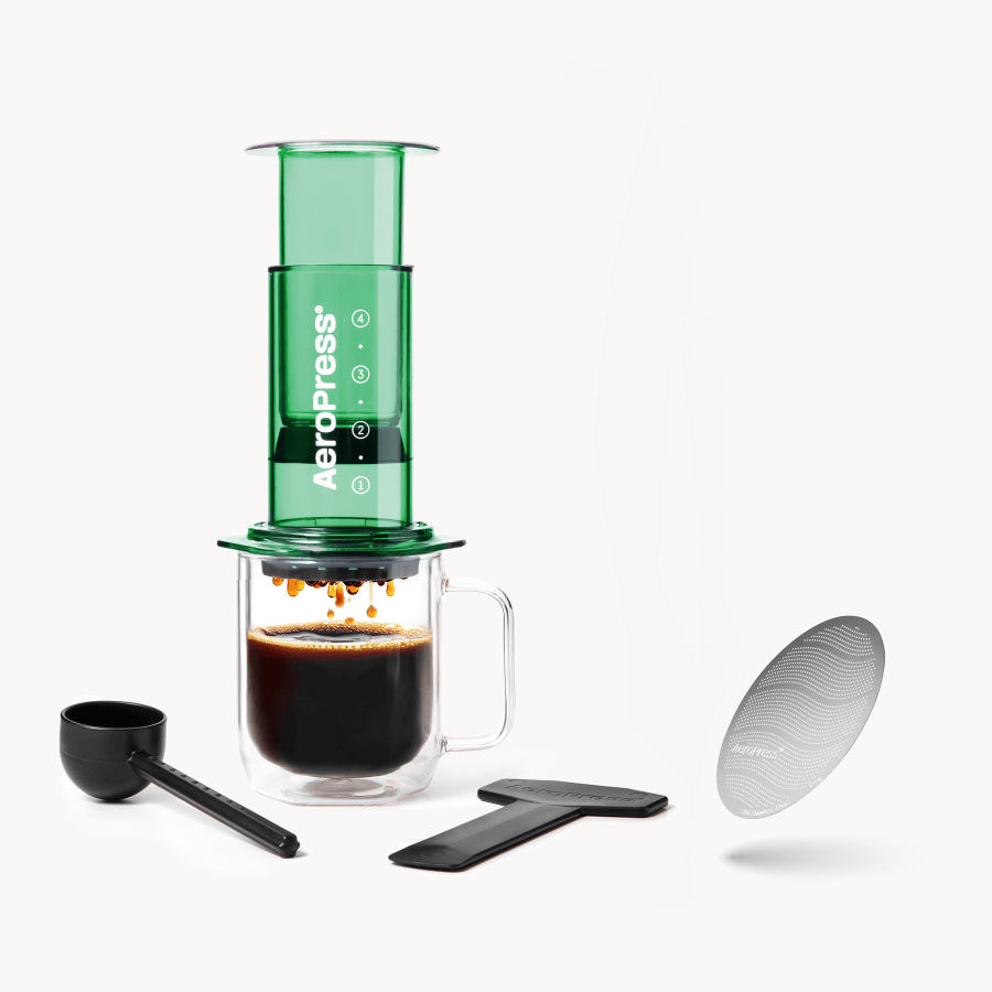 Traveler’s Bundle - Clear - Coffee Maker and Accessory Set for Daily Use