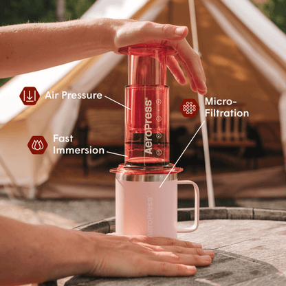 Traveler’s Bundle - Clear - Coffee Maker and Accessory Set for Daily Use