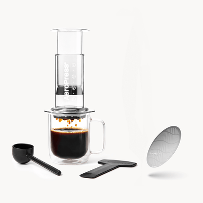 Traveler’s Bundle - Clear - Coffee Maker and Accessory Set for Daily Use