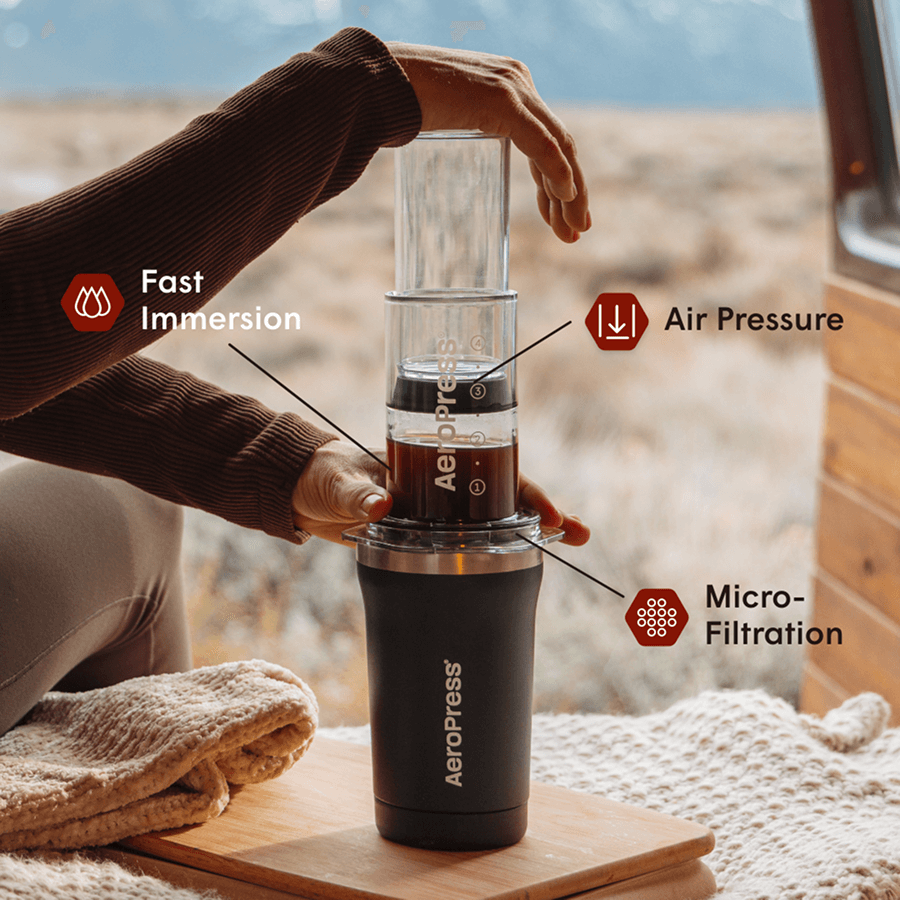 Traveler’s Bundle - Go Plus - Coffee Maker and Accessory Set for Daily Use