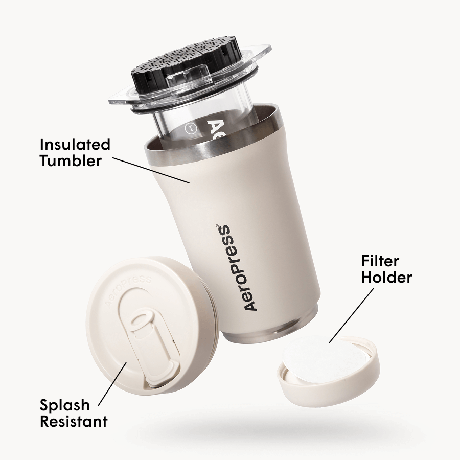 AeroPress Coffee Maker - Go Plus - Portable Coffee Maker for Home and Travel