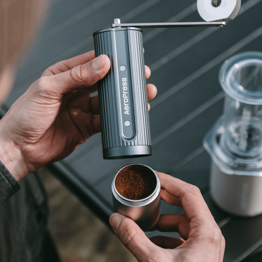 AeroPress Manual Coffee Grinder - Coffee Grinder for Home and Travel Preparation