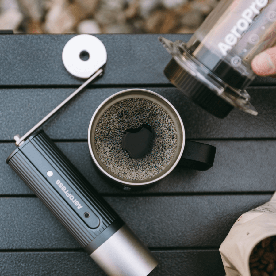 AeroPress Manual Coffee Grinder - Coffee Grinder for Home and Travel Preparation