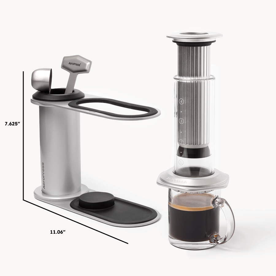 AeroPress Organizer Stand - Stainless Steel - Brewing Storage Accessory for Coffee Tools