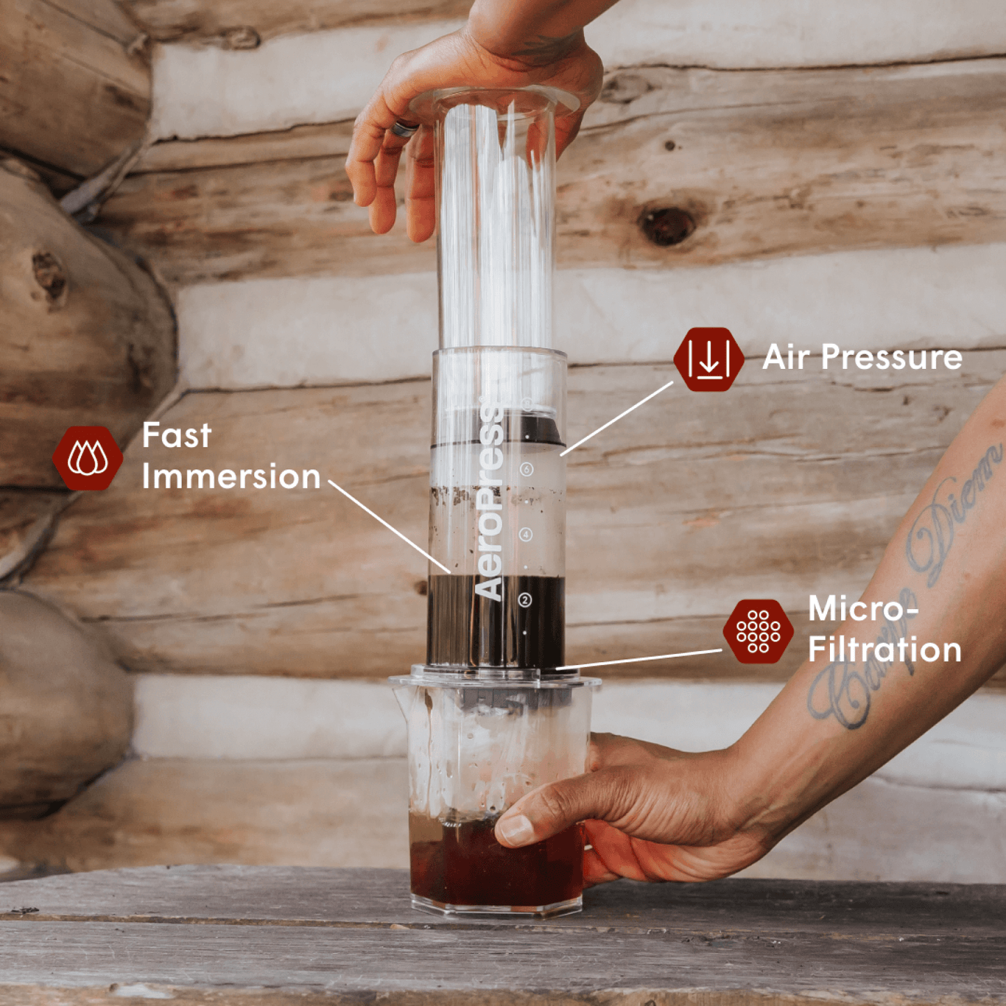 Traveler’s Bundle - Clear XL - Coffee Maker and Accessory Set for Daily Use