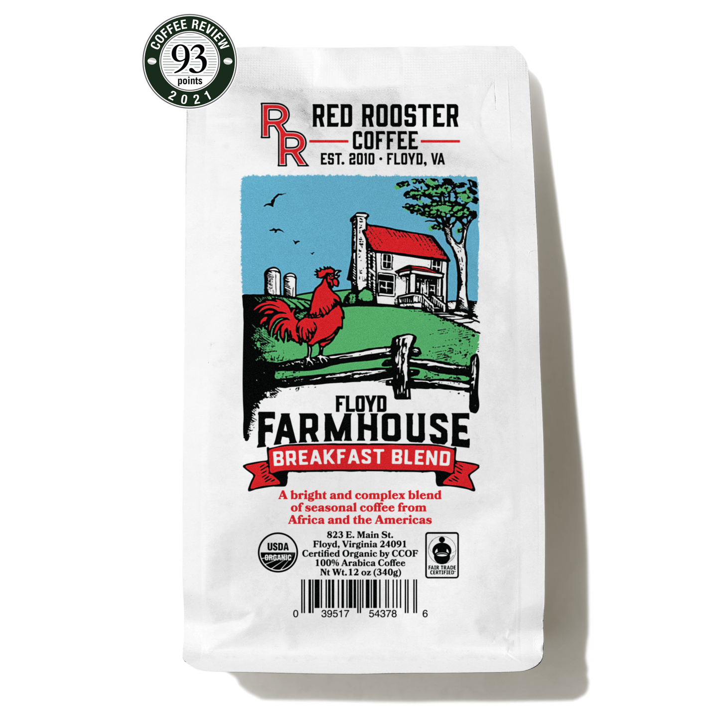Organic Floyd Farmhouse Breakfast Blend - Coffee Selection for Fresh Daily Preparation