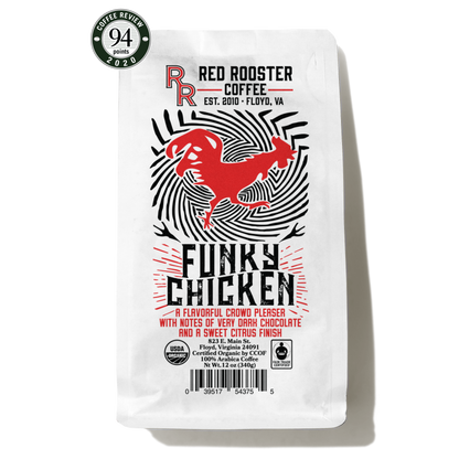 Organic Funky Chicken - Coffee Selection for Fresh Daily Preparation