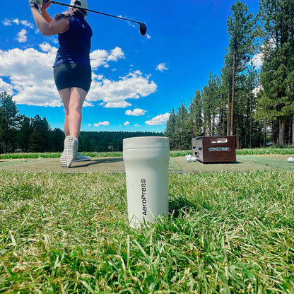 AeroPress Travel Coffee Tumbler - Stainless Steel - Brewing Companion for Everyday Coffee