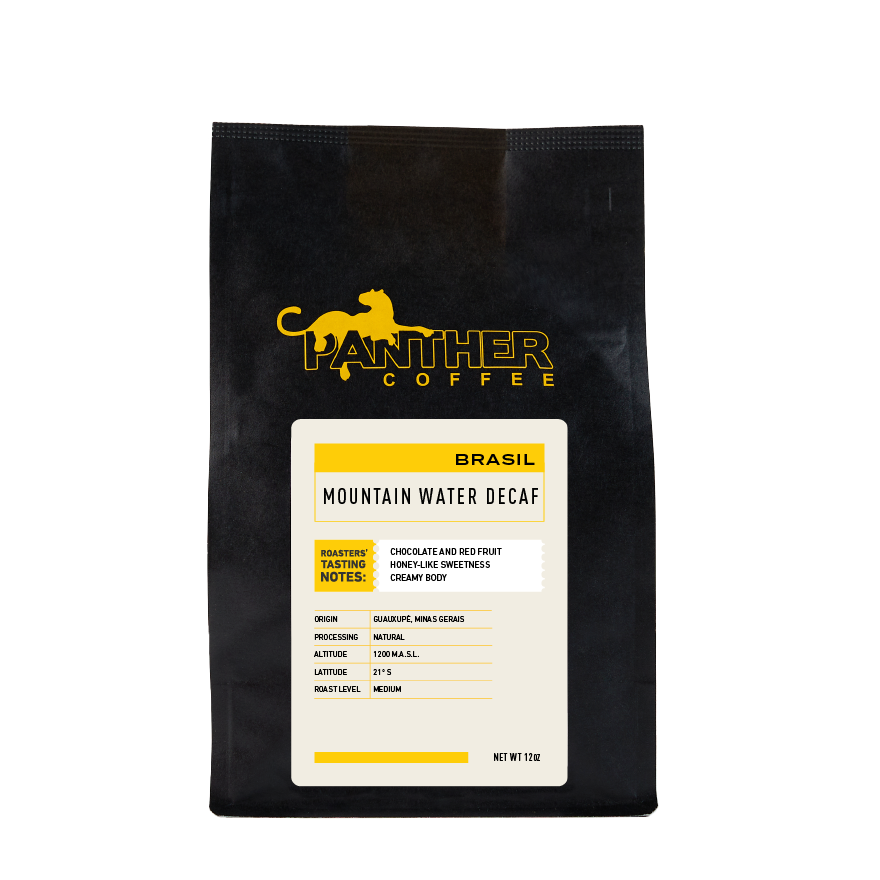Decaf Mountain Water Brazil 12 oz - Coffee Selection for Fresh Daily Preparation