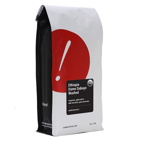 Ethiopia Dame Dabaye Washed (Organic) 12 oz - Coffee Selection for Fresh Daily Preparation