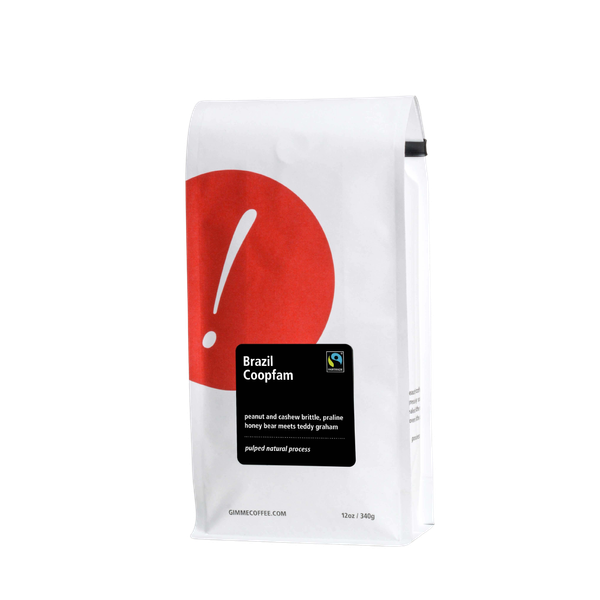 Brazil Coopfam Certified Fairtrade 12 oz - Coffee Selection for Fresh Daily Preparation