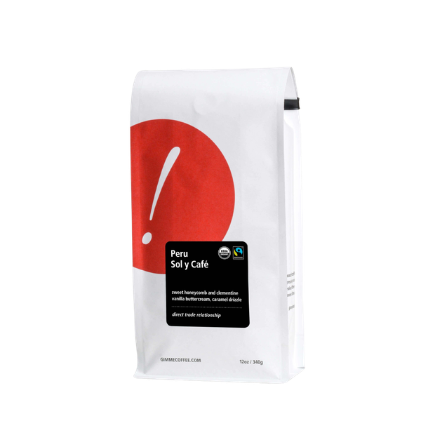 Peru Sol Y Cafe Fairtrade Organic 12 oz - Coffee Selection for Fresh Daily Preparation
