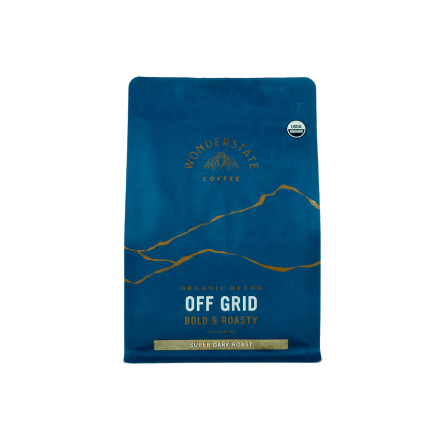 Organic Off Grid Super Dark Roast 1.5 lb - Coffee Selection for Fresh Daily Preparation