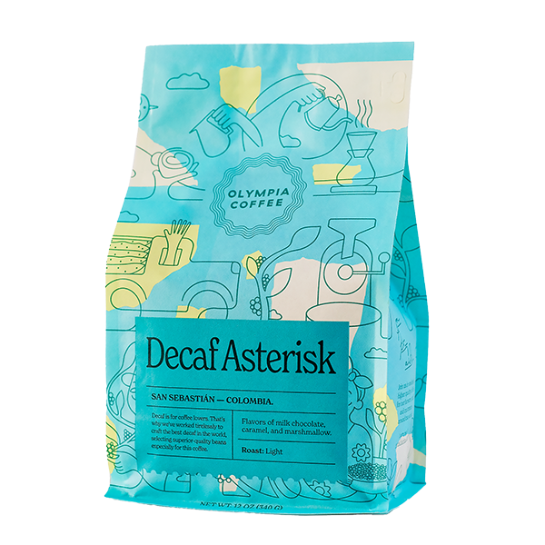 Decaf Asterisk 12 oz - Coffee Selection for Fresh Daily Preparation