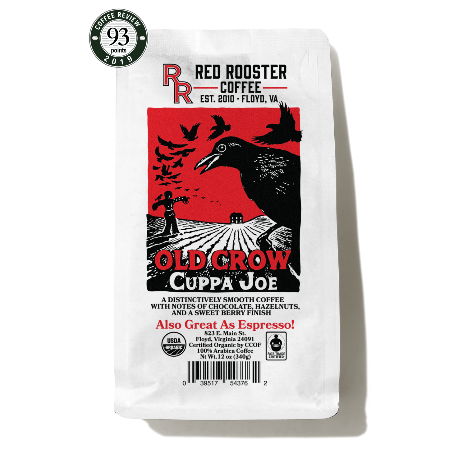 Organic Old Crow Cuppa Joe - Coffee Selection for Fresh Daily Preparation