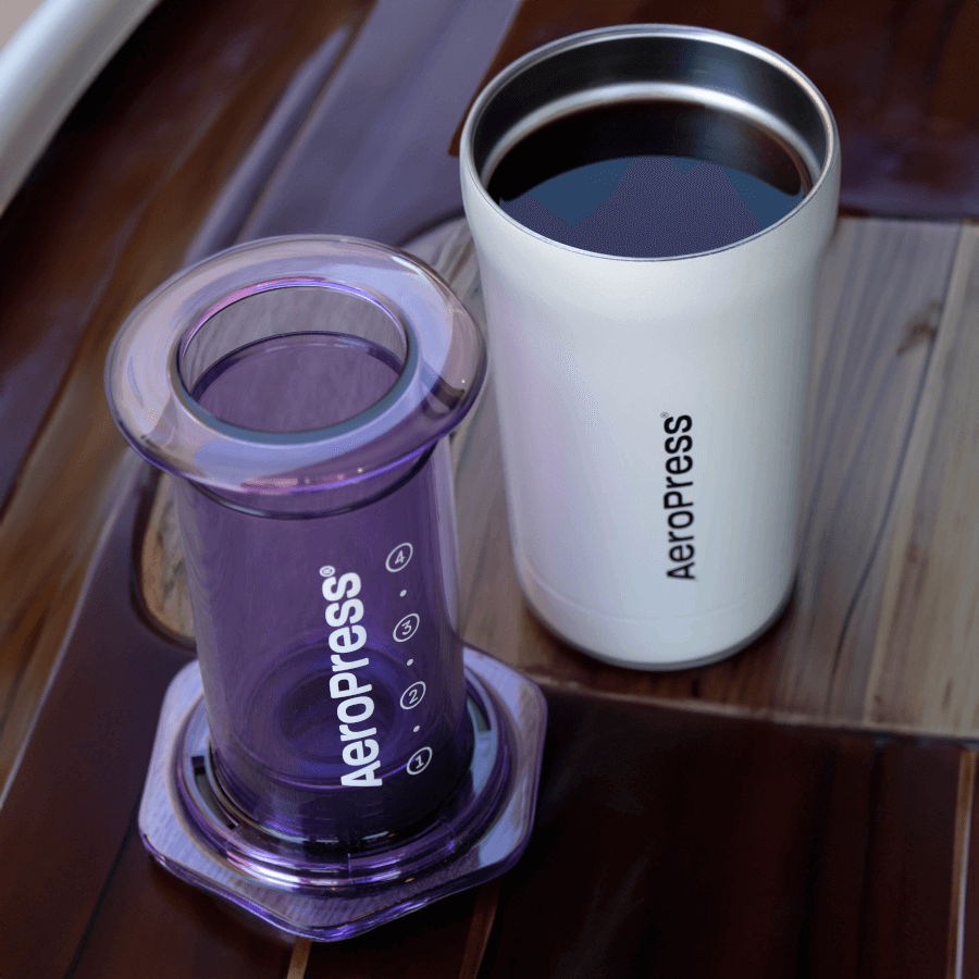 AeroPress Travel Coffee Tumbler - Stainless Steel - Brewing Companion for Everyday Coffee