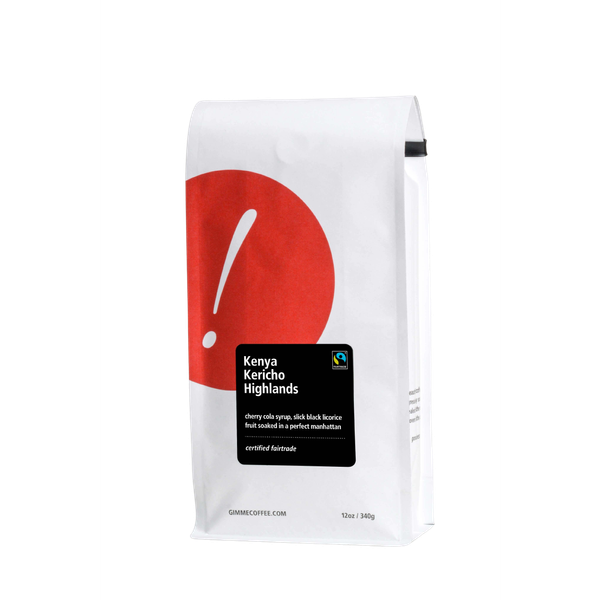 Kenya Kericho Highlands Fairtrade Dark Roast 12 oz - Coffee Selection for Fresh Daily Preparation