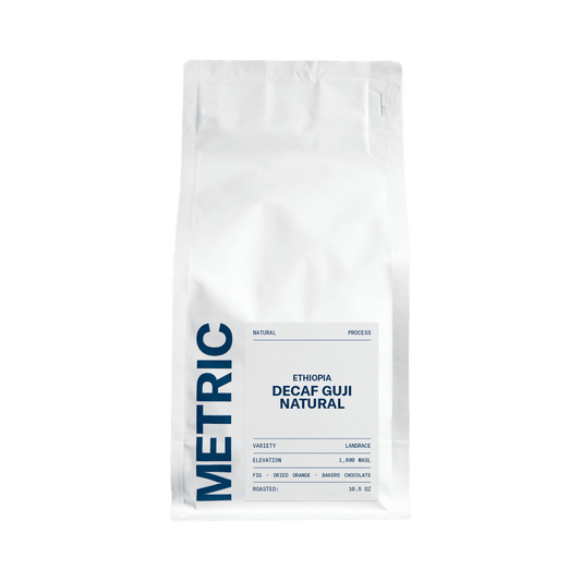 Ethiopia Decaf Guji Natural 10.5 oz - Coffee Selection for Fresh Daily Preparation